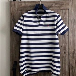 Polo Ralph Lauren (XL) Navy & White Stripe Shirt